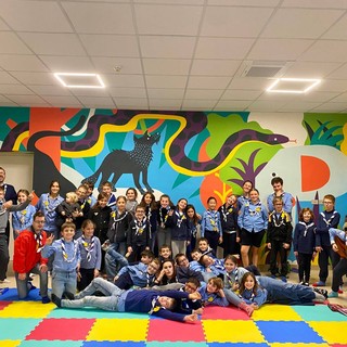 Mega murales nella sede Scout “Aquile randagie” al Quartiere in piazza Montebello