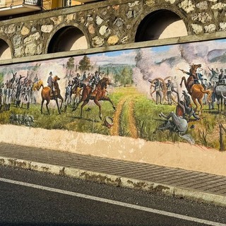 Il murales in via Nielli