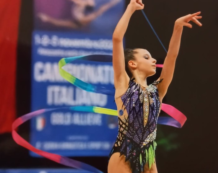 Ginnastica: la cervaschese Matilde Viano è bronzo nazionale nella ritmica