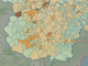 LA MAPPA DEL 16 MAGGIO - IN MARRONE SCURO I CENTRI CON INDICE SUPERIORE A 18 CONTAGI OGNI 1.000 ABITANTI