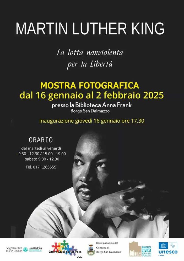 A Borgo San Dalmazzo una mostra su Martin Luther King