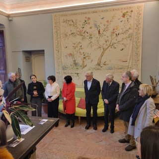 Il vernissage della mostra di Silvia Brizio