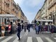 Mercato del martedì grasso a Cuneo: banchi in corso Nizza [FOTO]