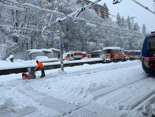 Foto scattata stamattina alla stazione di Limone Piemonte