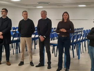 Saluzzo inaugurazione del nuovo refettorio delle Medie