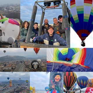 In volo nel cielo di Mondovì a bordo della mongolfiera &quot;F-Gopa&quot; al 33° Raduno Aerostatico dell'Epifania [FOTOGALLERY E VIDEO]