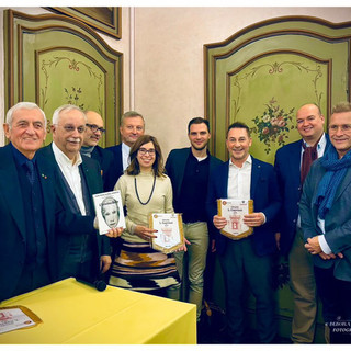 Gian Maria Aliberti Gerbotto alla presentazione del libro a &quot;L Caprissi&quot;