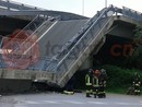 Il viadotto crollato a Fossano