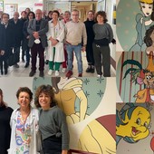 Murales delle principesse Disney e degli eroi Marvel colorano la pediatria di Mondovì [FOTO]