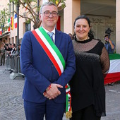 Enrica Di Ielsi con il sindaco Maurizio Paoletti