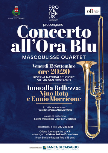 L’associazione Prometheus aps affiliata ACLI propone &quot;CONCERTO ALL’ORA BLU&quot;