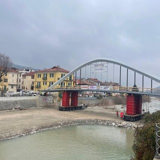 Installato il nuovo ponte Odasso a Garessio - ph Marco Colombo