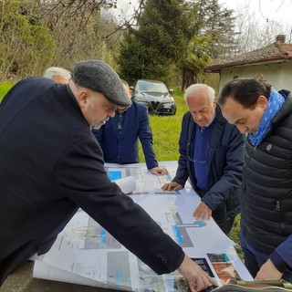 Il presidente Cirio in visita al castello di Verzuolo, per parlare di progetti futuri