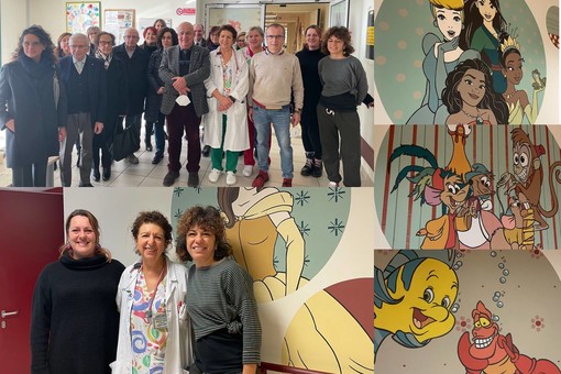 Murales delle principesse Disney e degli eroi Marvel colorano la pediatria di Mondovì [FOTO]