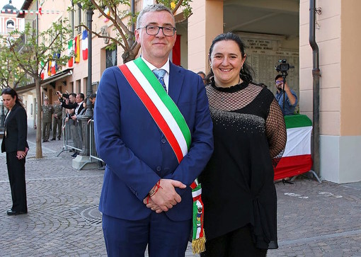 Enrica Di Ielsi con il sindaco Maurizio Paoletti