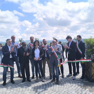 Inaugurata a Rocca Cigliè la nuova piazza &quot;Balcone di Langa&quot;