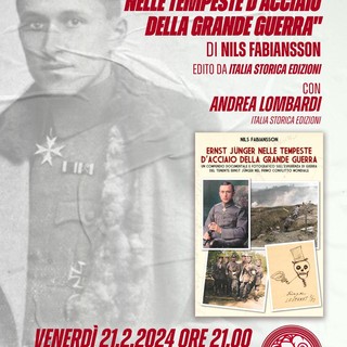 A Bra si presenta il libro “Ernst Jünger nelle tempeste d’acciaio della grande guerra”