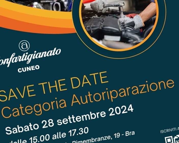 Sabato 28 settembre a Bra un incontro di approfondimento dedicato agli Autoriparatori