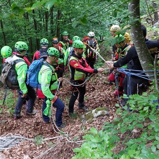 Weekend di esercitazione al Pian del Valasco per i tecnici di soccorso alpino di Cuneo e Alessandria