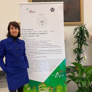 Premio in Campidoglio all'architetto cuneese Silvia Oberto per il progetto del Belvedere Unesco di La Morra