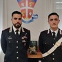 Il capitano Giuseppe Santoro, a sinistra, e il carabiniere Davide Della Rocca