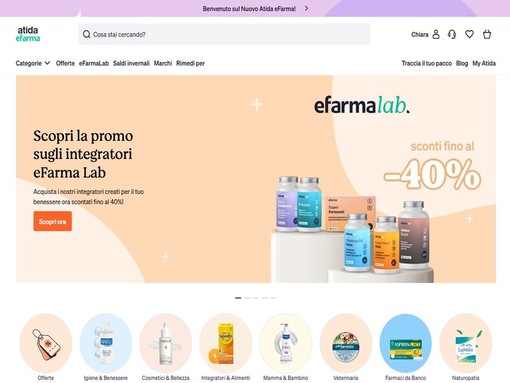 Atida eFarma: il partner di riferimento in ambito di salute e bellezza, con un sito web rinnovato