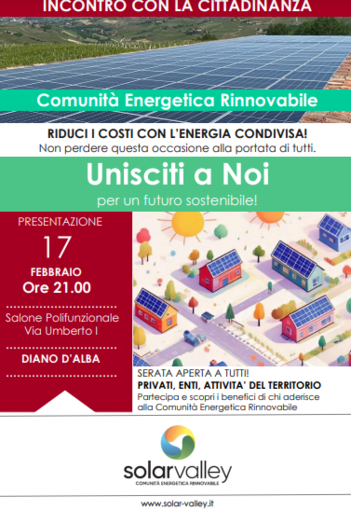 Solar Valley: la Comunità Energetica che rivoluziona il futuro delle Langhe