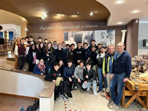 Gli studenti in visita da Villosio