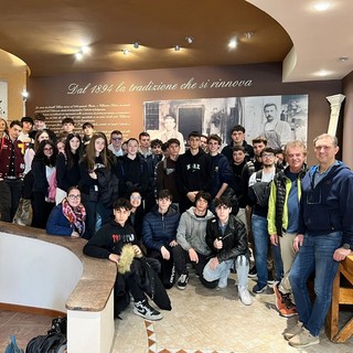 Gli studenti in visita da Villosio