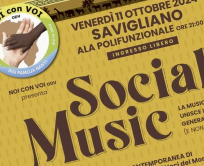 Venerdì 11 ottobre una serata speciale di musica e solidarietà a Savigliano