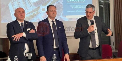 Tranchida, Cirio e Icardi nell'ultimo incontro di presentazione del cronoprogramma, ad inizio 2024