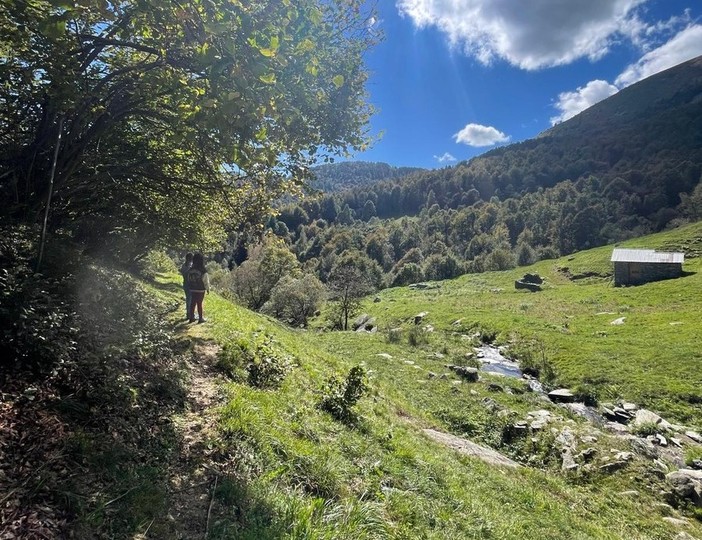 La zona di partenza del sentiero