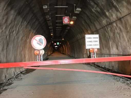 La vecchia canna del tunnel di Tenda