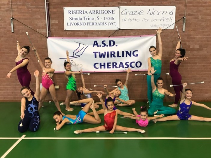 ASD Twirling Cherasco, partenza con il botto Una pioggia di medaglie  d'oro nell'esordio stagionale 