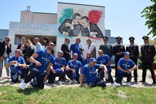 Gli Amici di LucArtigiano realizzano murales con Falcone e Borsellino a Borghetto Santo Spirito