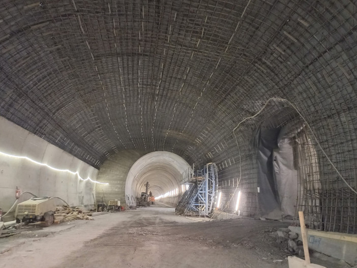 Il cantiere odierno del tunnel di Tenda