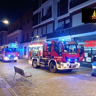 Incendio in uno scantinato in via XX Settembre a Cuneo