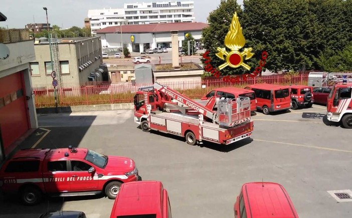 Sette unità dei vigili del fuoco da Cuneo a Udine in soccorso alla popolazione colpita dal maltempo